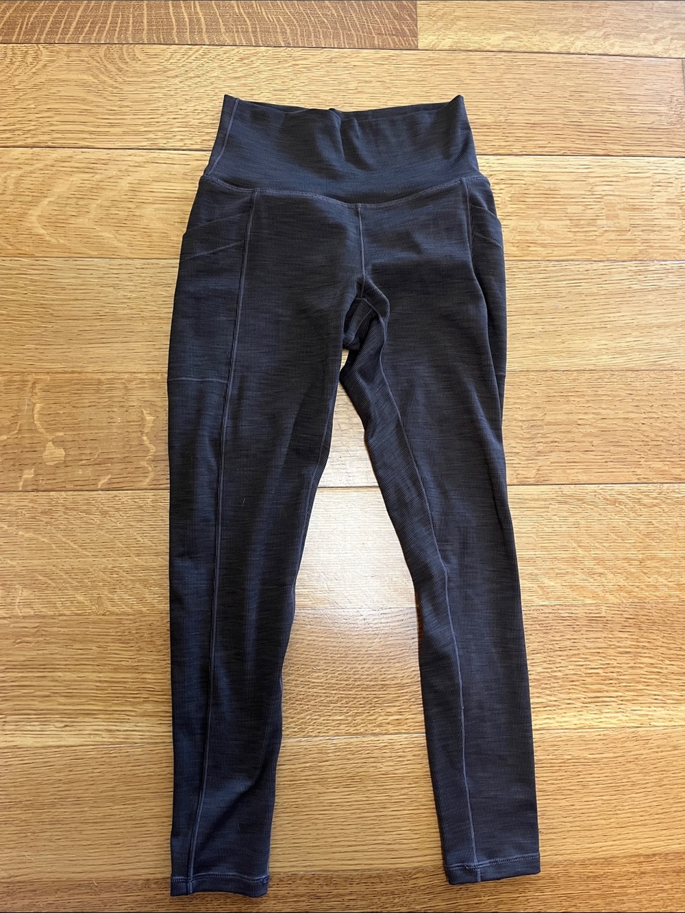 Prana beska brown ribbed leggings small